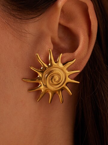 Lucardi Earrings in Gold
