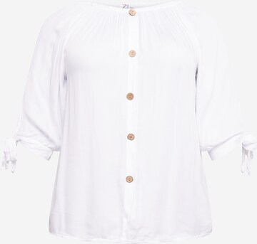 Camicia da donna 'Eliana' di Z-One in bianco: frontale