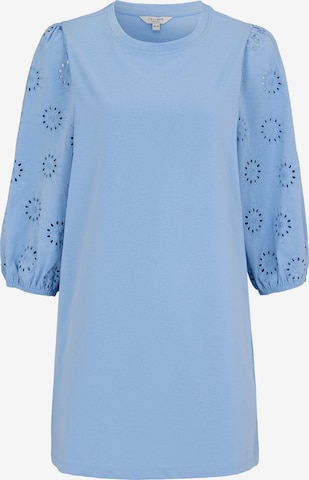 Cellbes of Sweden Jersey-Tunika mit gestickten Ärmeln in Blau: Vorderseite