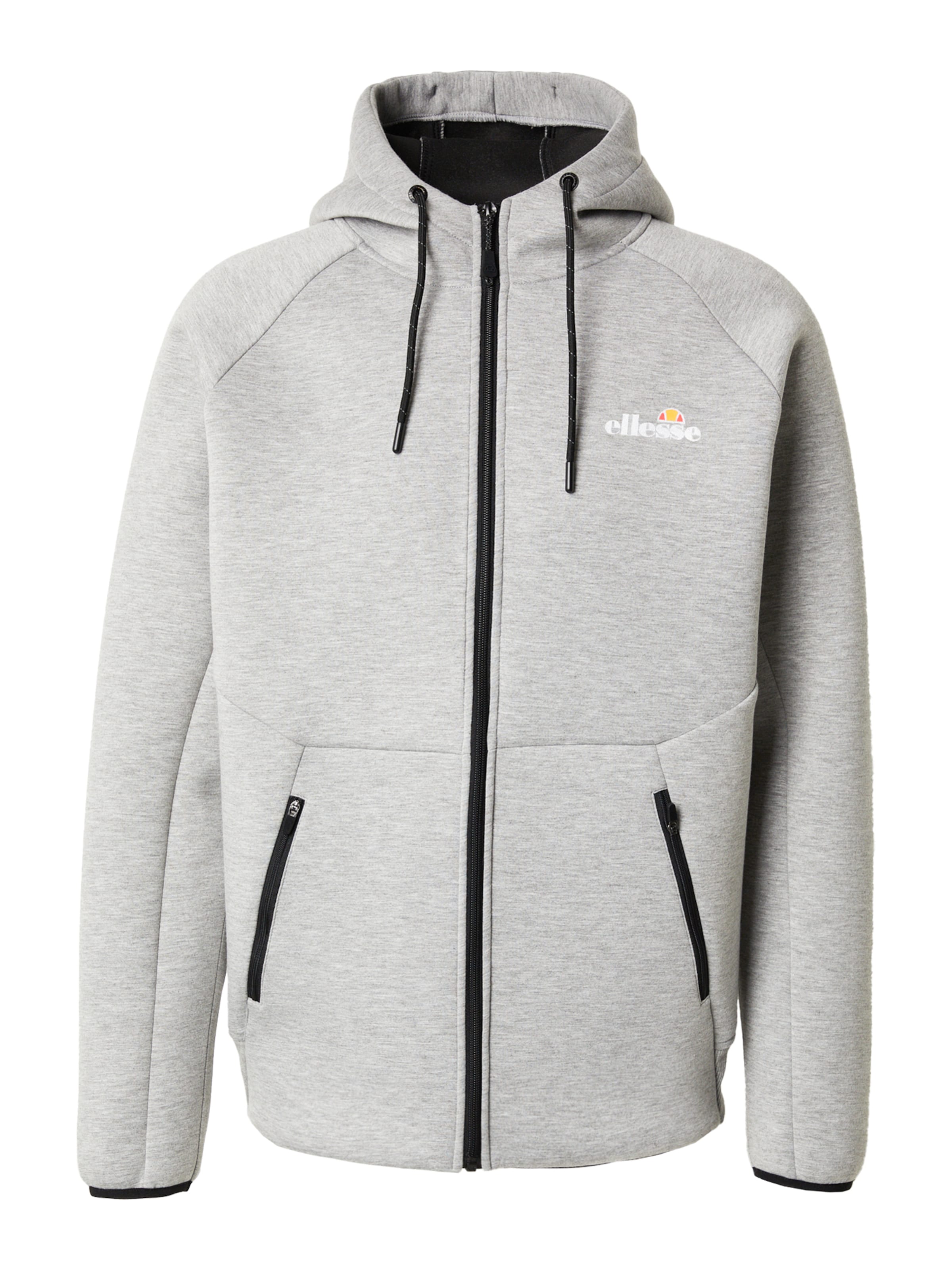 ELLESSE Zip-Up Hoodie 'Rigoro' in Light Grey | ABOUT YOU