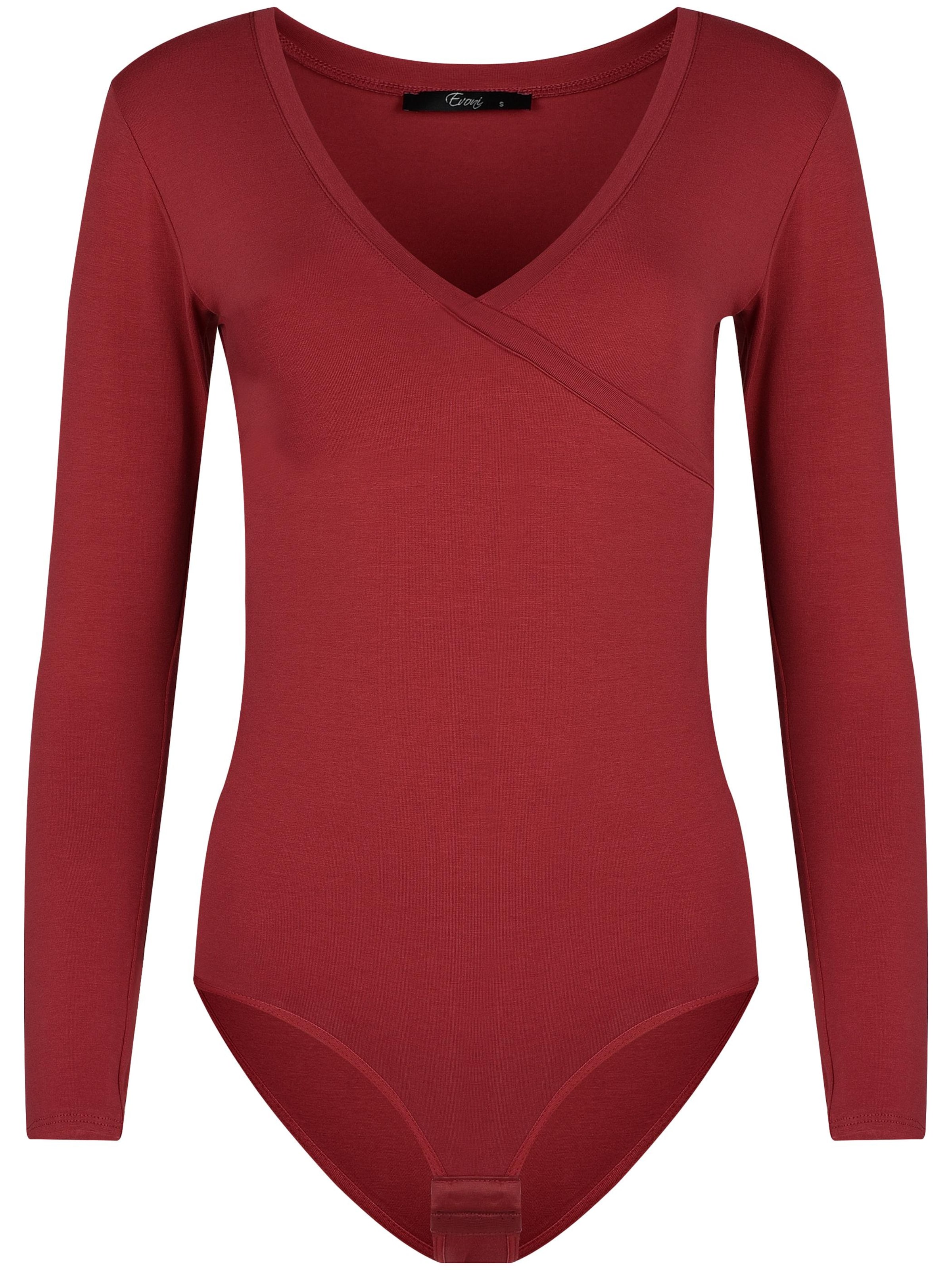 Evoni Blusenbody‌‌‌ in Rot: Vorderseite