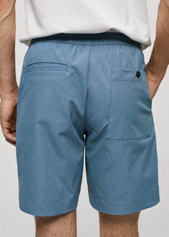 MANGO MAN Slimfit Shorts 'Antibesb' in Blau