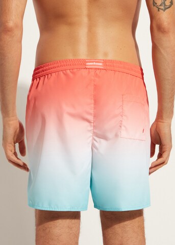 CALZEDONIA Board Shorts in Orange: front