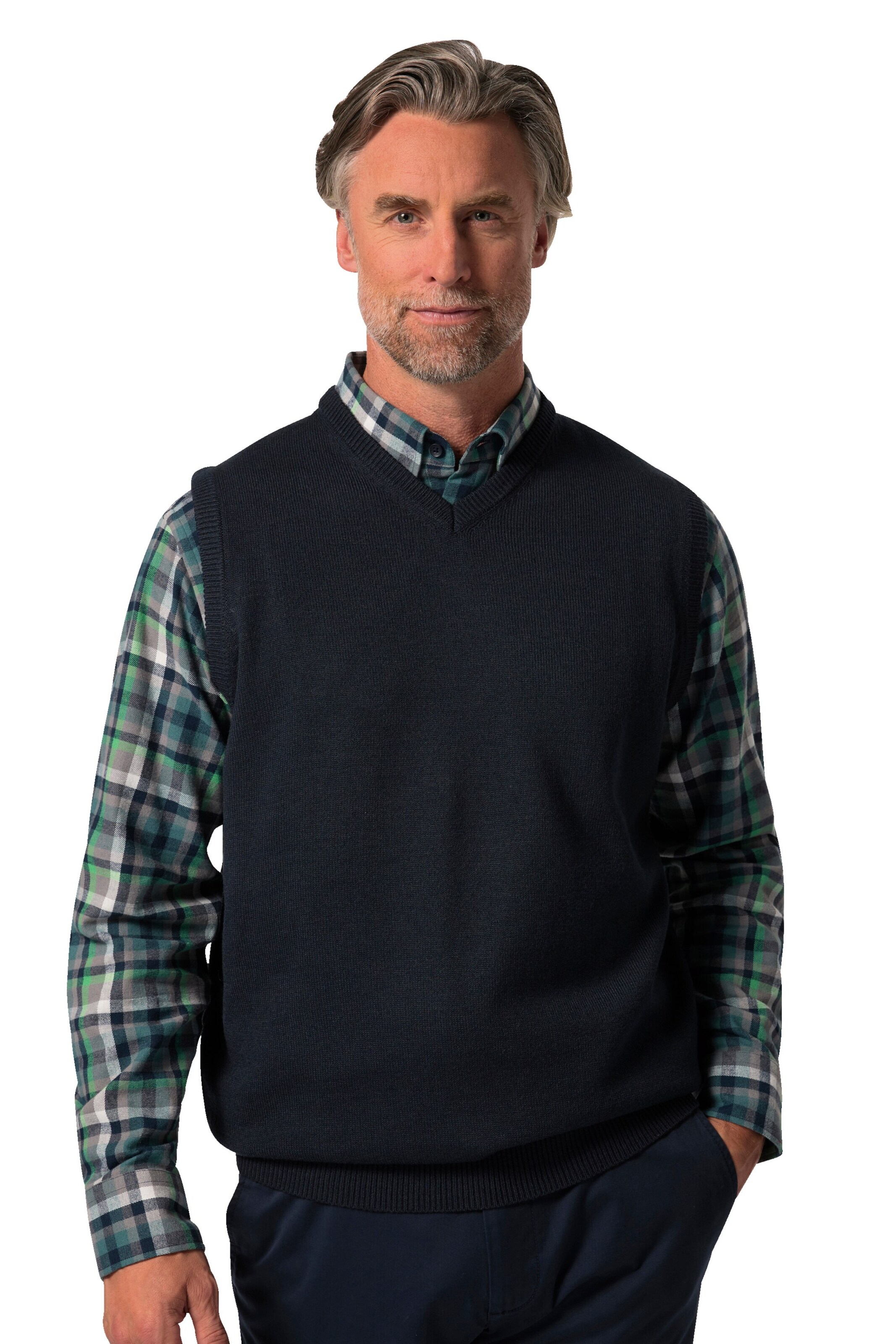 Boston Park Pullunder in Blau: Vorderseite