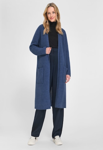 Peter Hahn Knit Cardigan in Blue: front