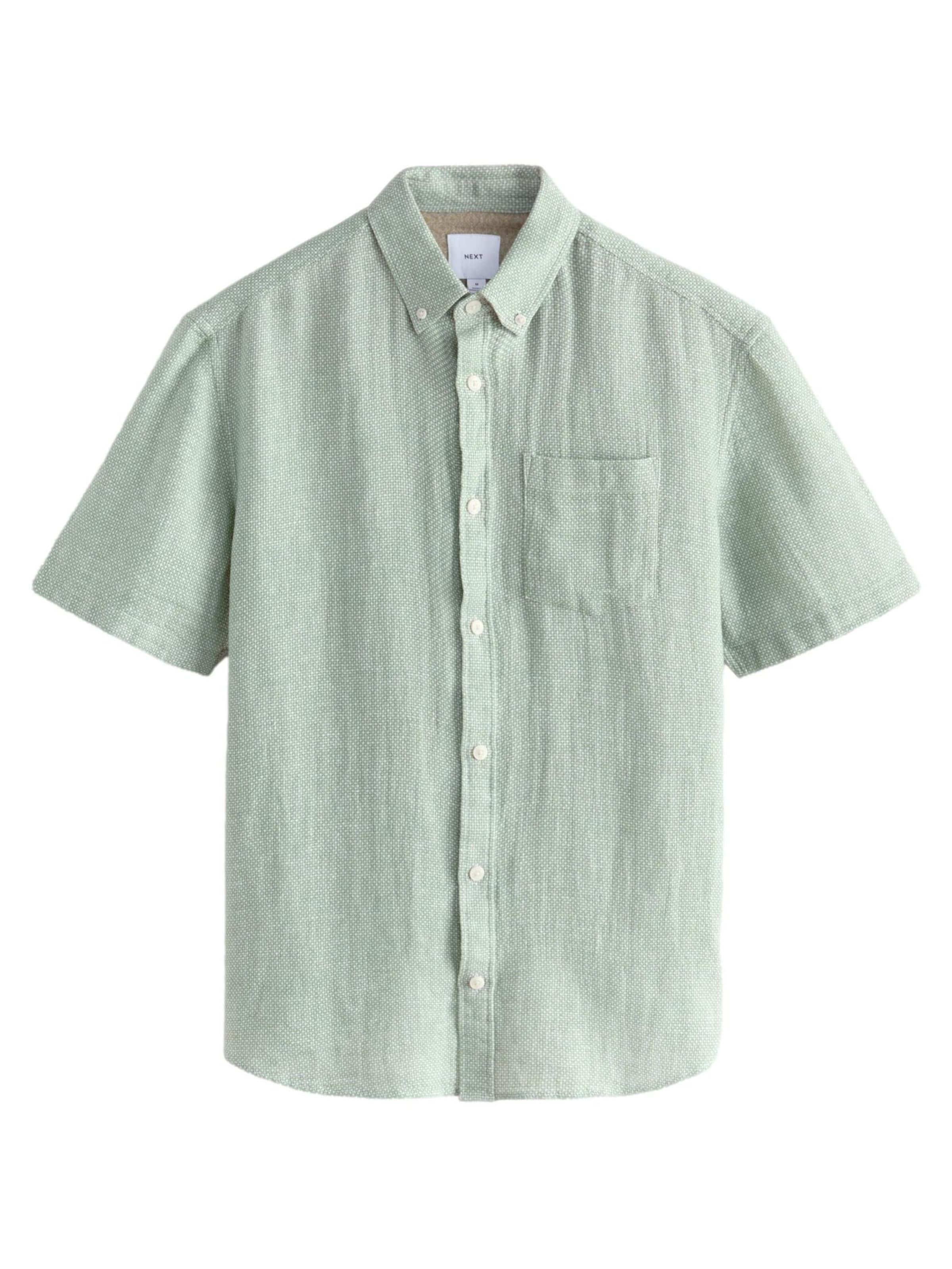Next Rovný strih Košeľa - Zelená: predná strana