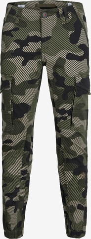 Jack & Jones Junior Slim fit Pants 'PAUL' in Green: front