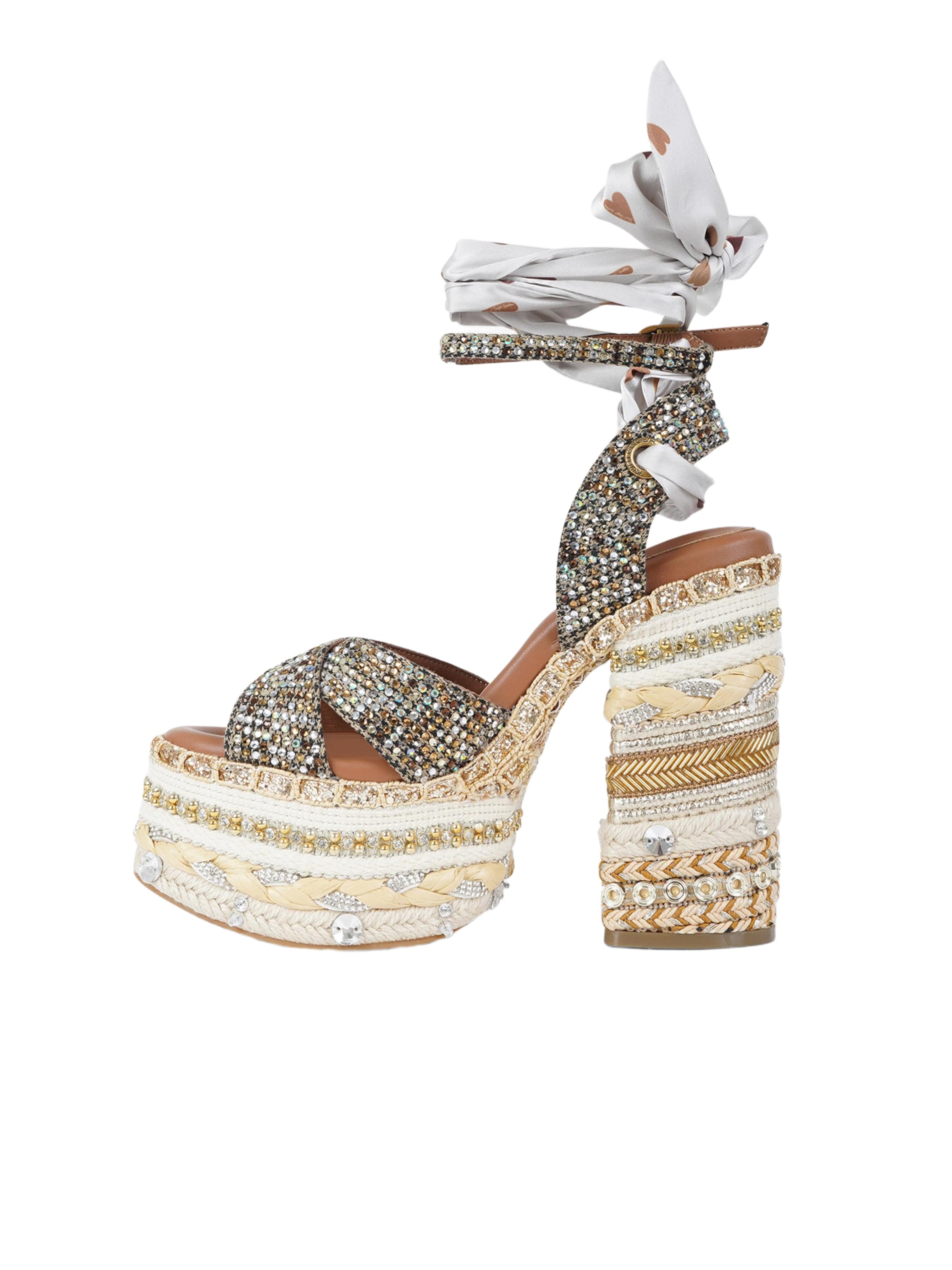 Kurt Geiger Sandals in Bronze: front