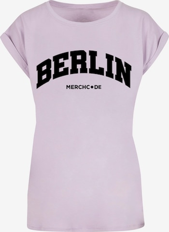Merchcode Shirt 'Berlin' in Purple: front