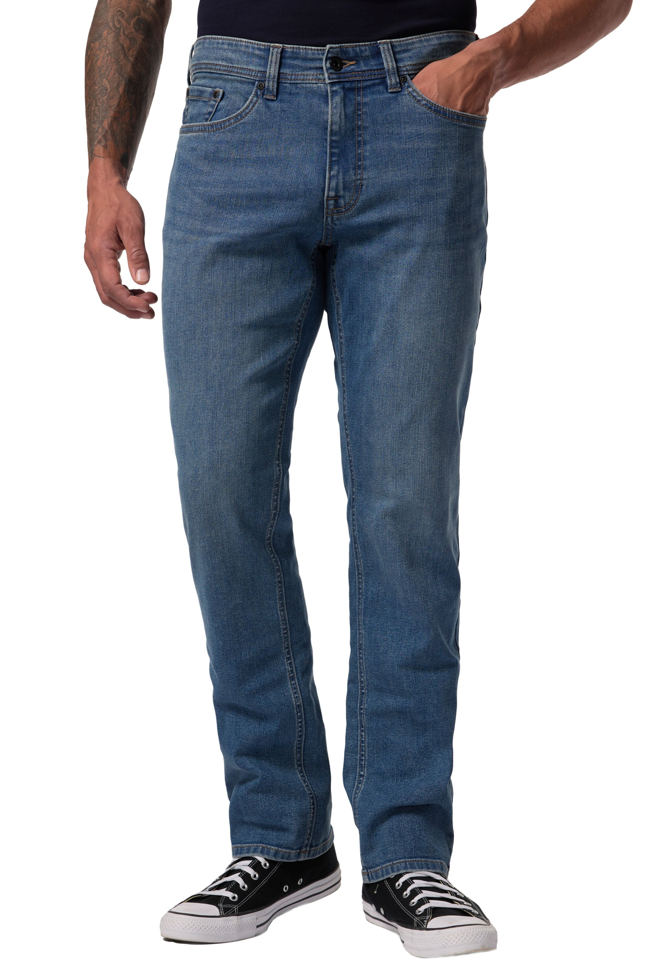 JP1880 Regular Jeans in Blauw: voorkant