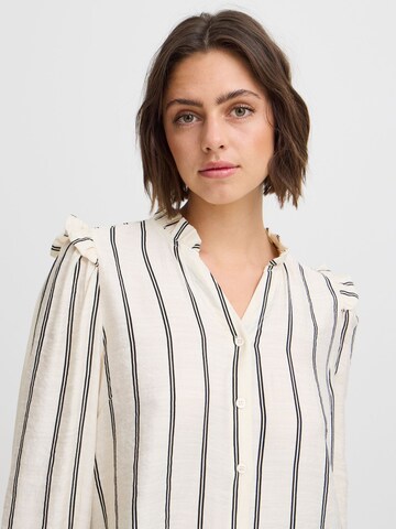 ICHI Blouse 'Sanja' in Beige