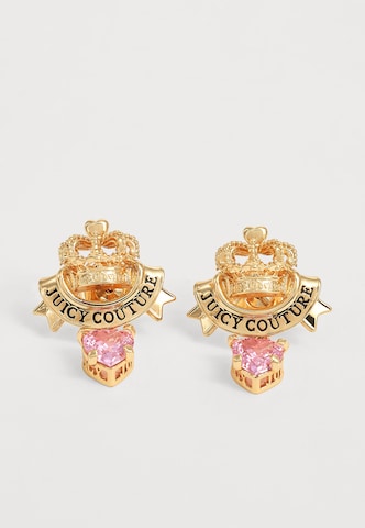Juicy Couture Örhängen 'Crown & Crystal Heart' i guld: framsida