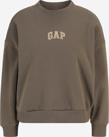 Gap Petite Sweatshirt 'FRANCHISE' in Braun: predná strana