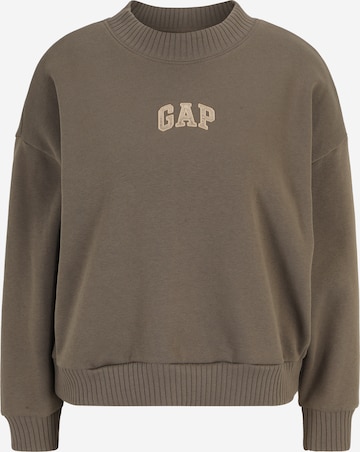 Gap Petite - Sweatshirt 'FRANCHISE' em castanho: frente