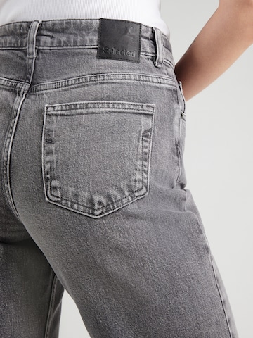 SELECTED Wide leg Jeans 'SLFBEA-KORI' in Grijs
