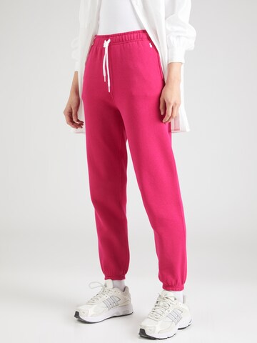 Effilé Pantalon Polo Ralph Lauren en rose : devant