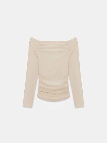 Maglietta di Dilvin in beige: frontale