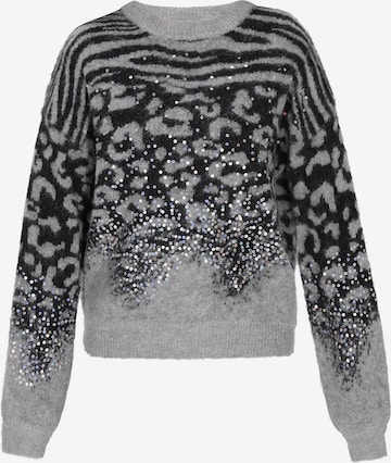 faina - Pullover em prata: frente