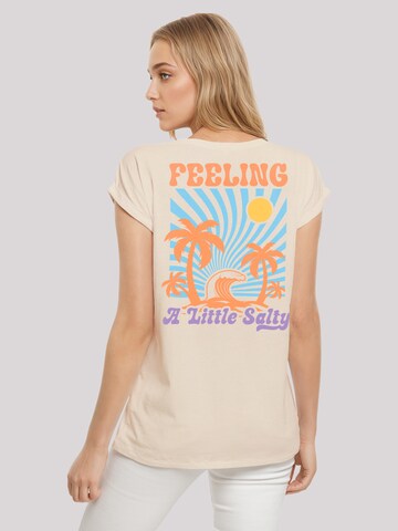 F4NT4STIC Shirt 'Feeling a Little Salty Summer' in Beige: voorkant