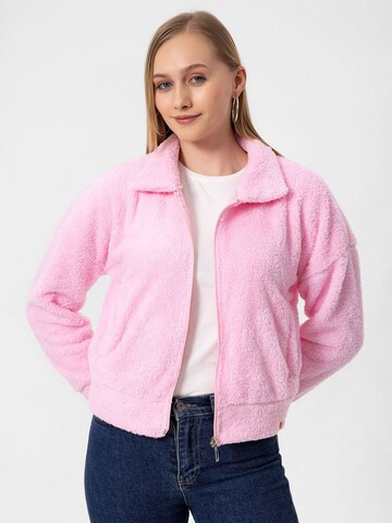 Cool Hill Fleece jas in Roze