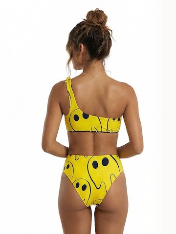 Kalaia Bandeau Bikini 'Ghosted Reversible'‌‌‌‌‌‌‌ in Schwarz