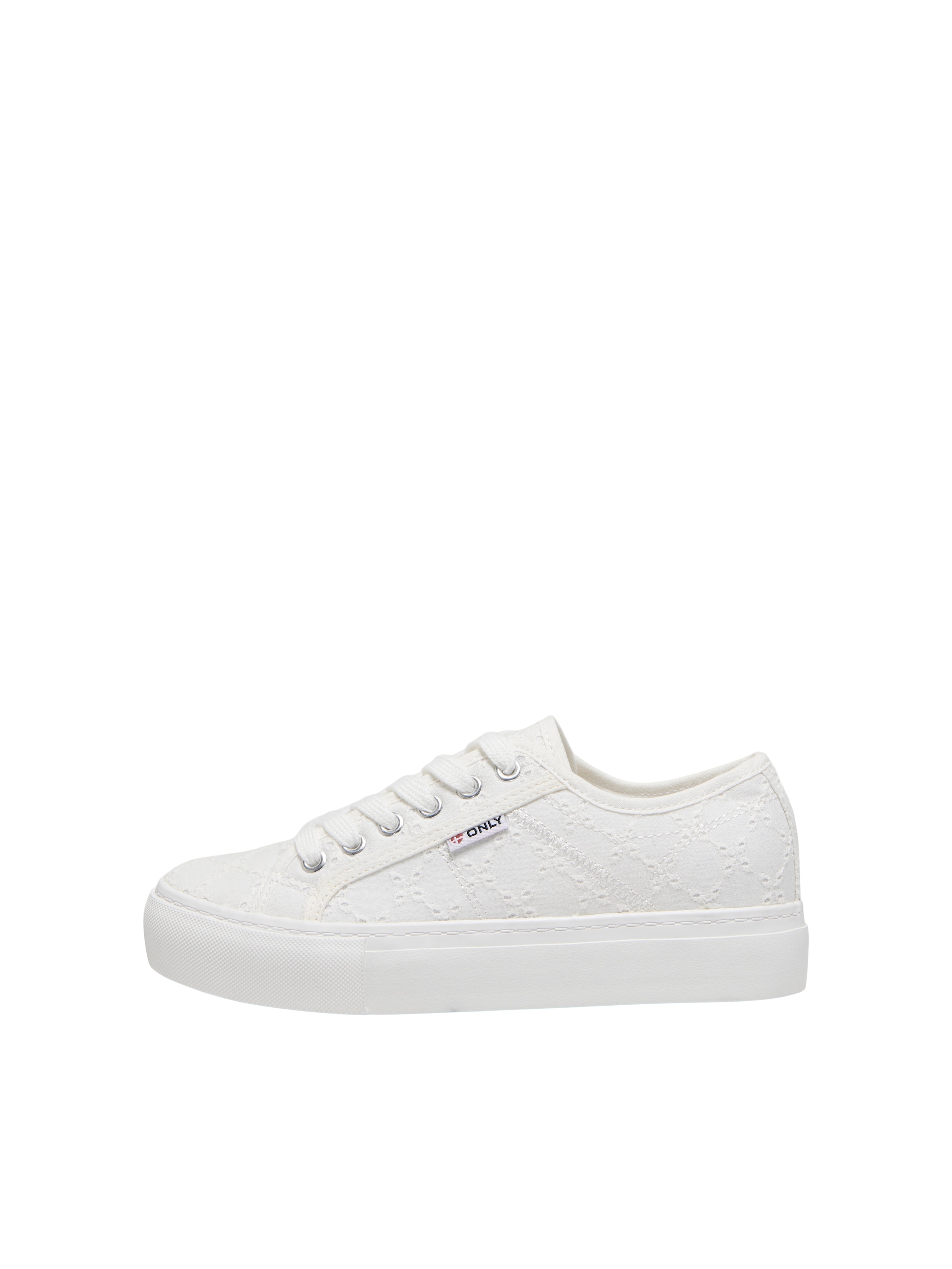 ONLY - Zapatillas deportivas bajas 'NOOMI' en blanco: frente