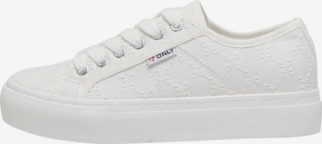 ONLY Matalavartiset tennarit 'NOOMI' värissä valkoinen: etupuoli