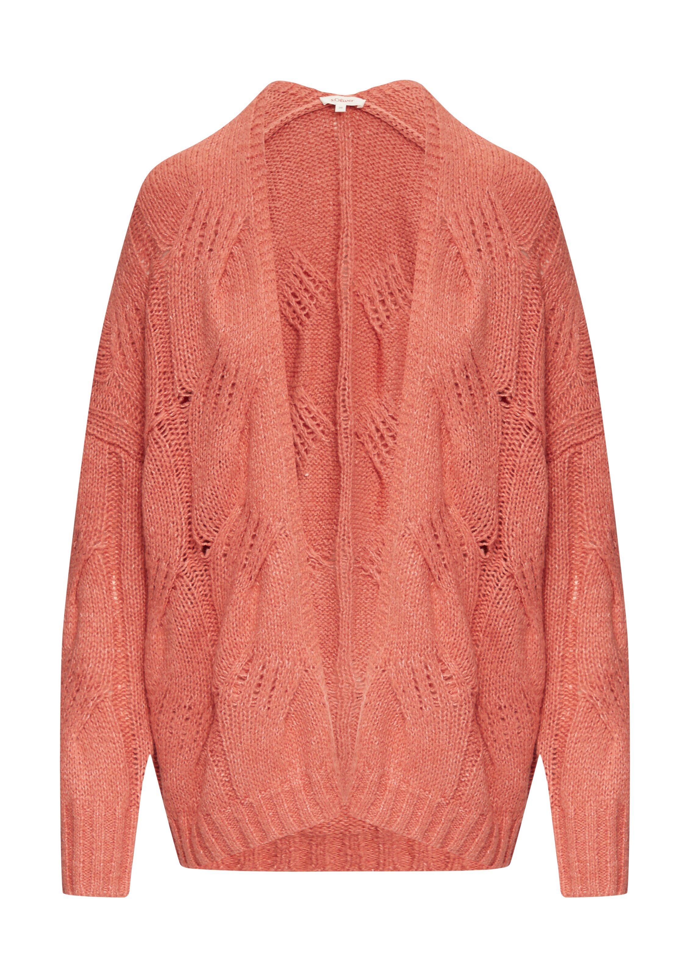 s.Oliver Oversizestrickjacke in Orange: Vorderseite