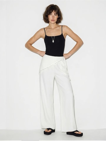 Wide Leg Pantalon Bianco Lucci en blanc