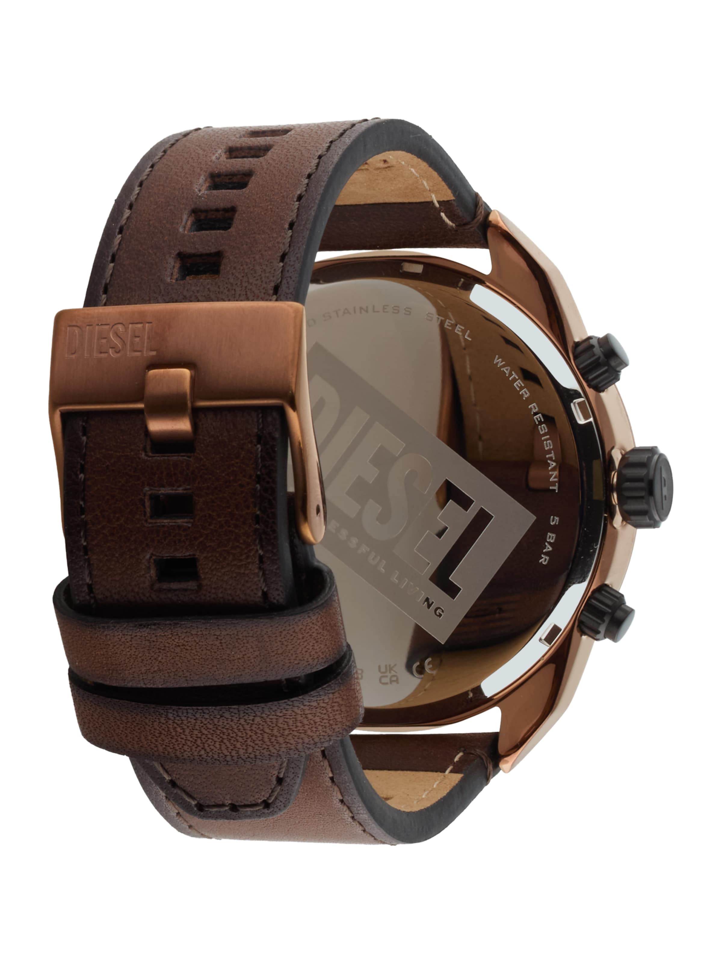 DIESEL Аналогов часовник в кафяво
