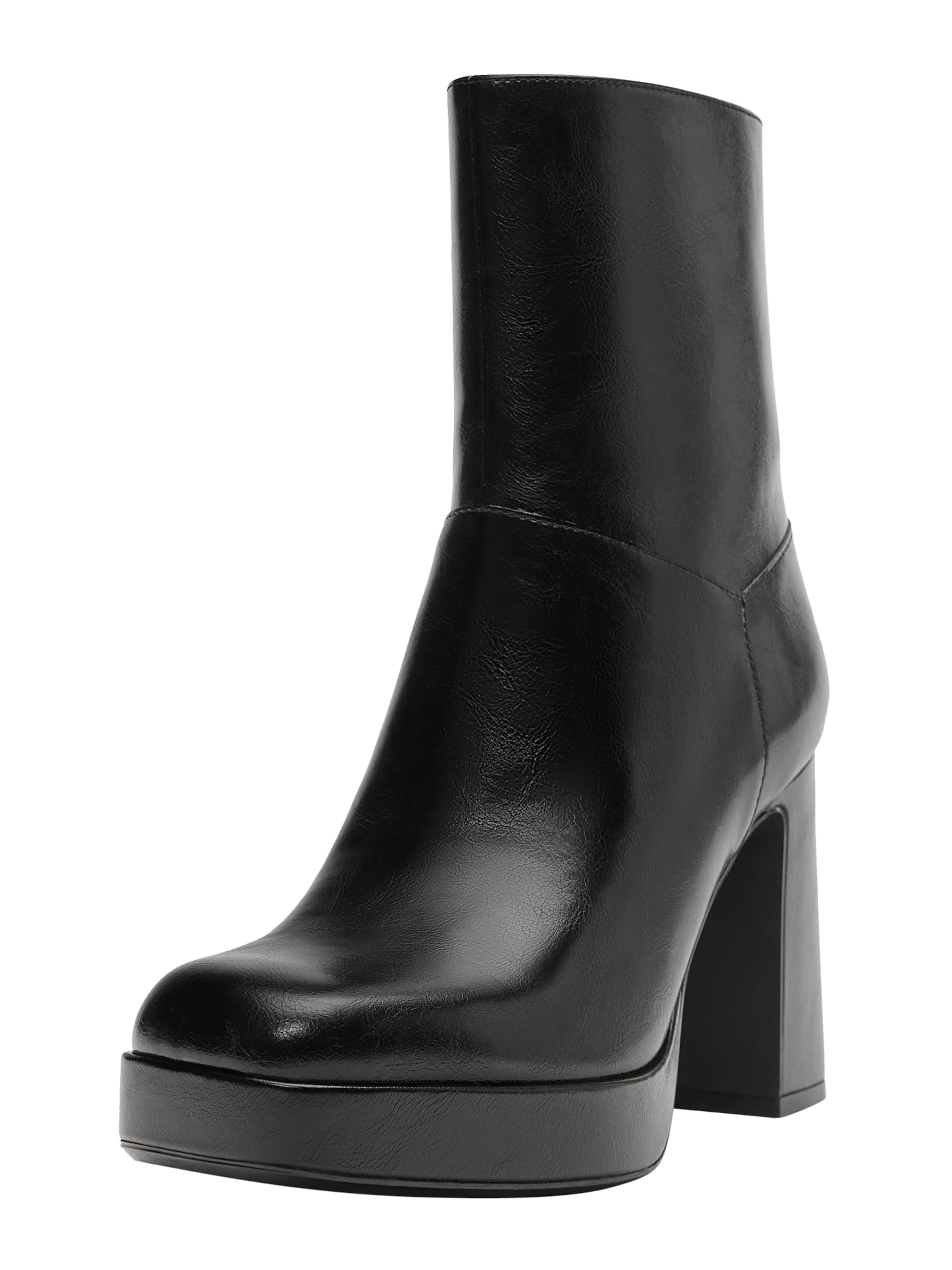 Pull&amp;Bear Enkellaarsjes in Zwart: voorkant