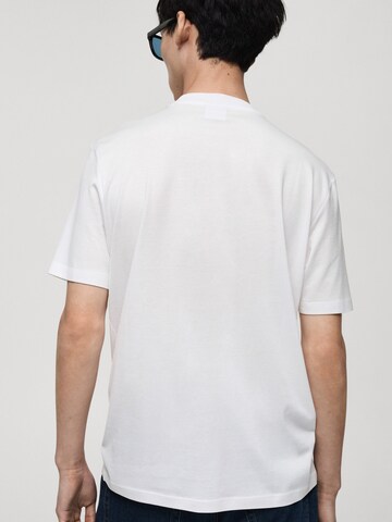 MANGO MAN T-shirt 'BELLOW' i vit