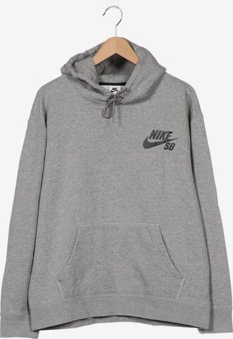 NIKE Kapuzenpullover L in Grau: predná strana