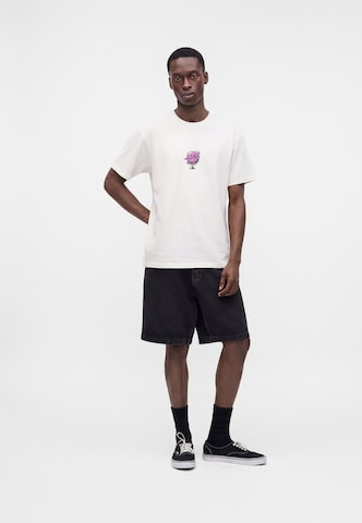 T-Shirt 'Knibbs Cryptic World Centre' Santa Cruz en blanc