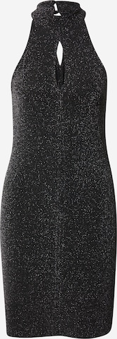 Rochie de cocktail de la PIECES pe negru: față