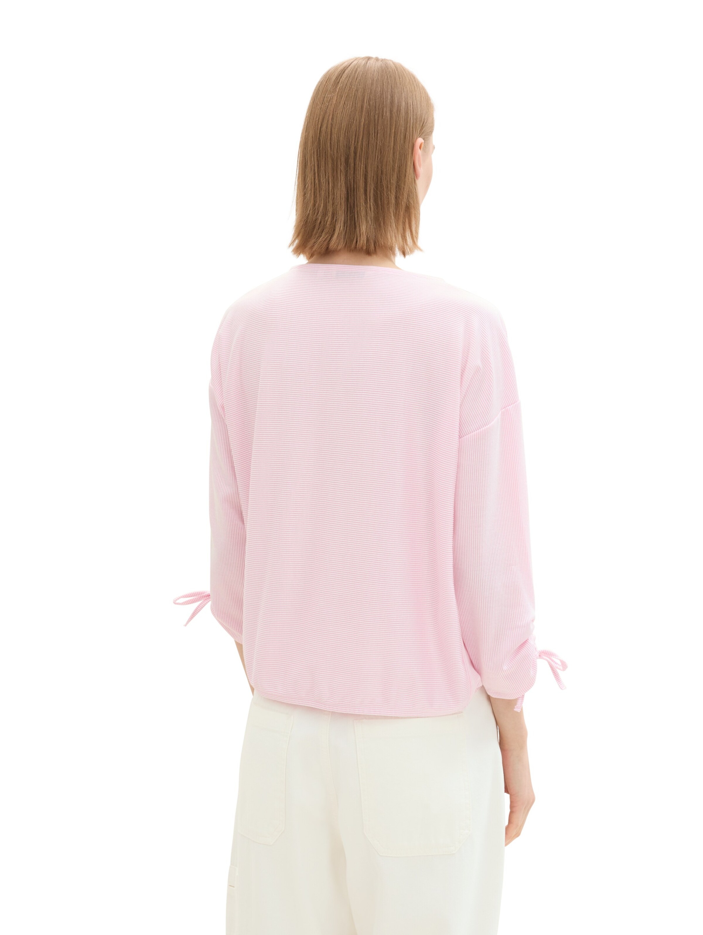 rožinė TOM TAILOR DENIM Marškinėliai