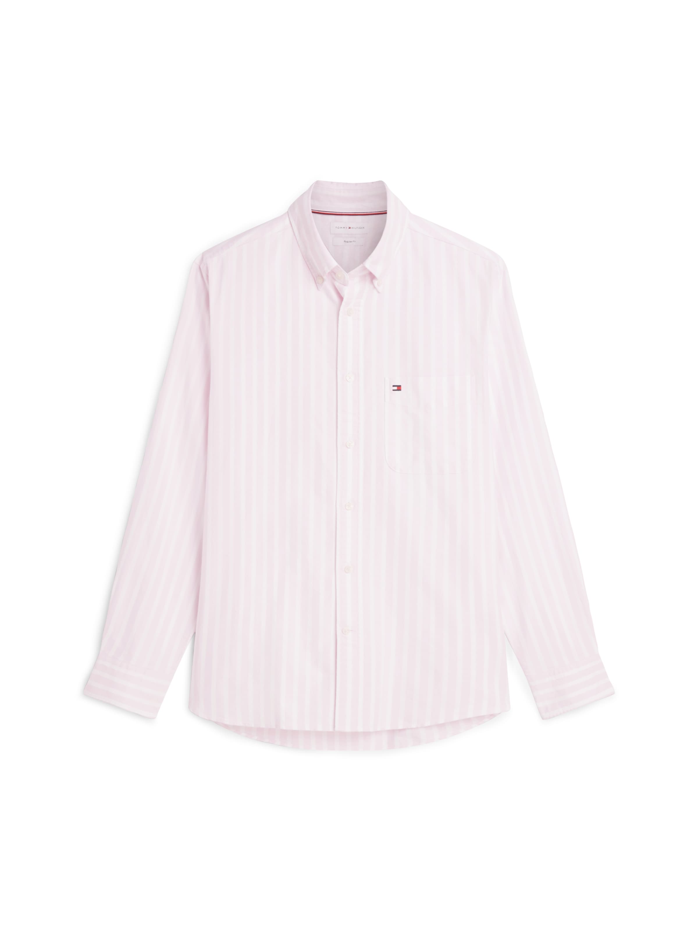 TOMMY HILFIGER Button Up Shirt 'HERITAGE' in Pink: front