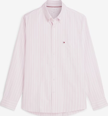 TOMMY HILFIGER Button Up Shirt 'HERITAGE' in Pink: front
