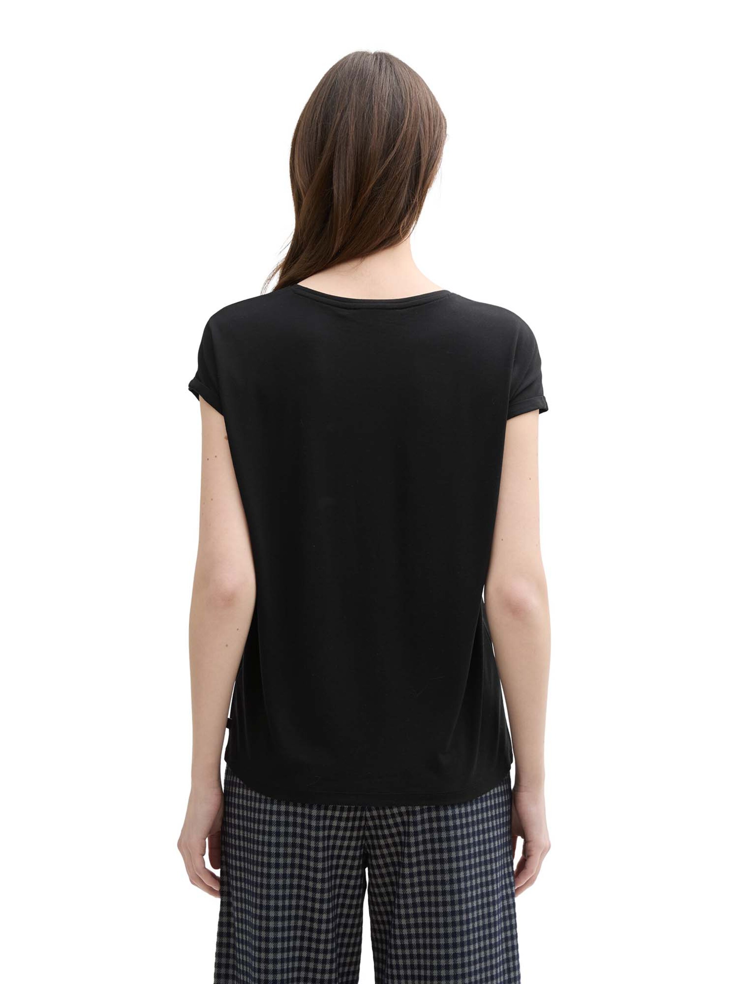 Tricou de la TOM TAILOR DENIM pe negru