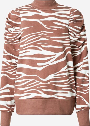 Sweat-shirt River Island en marron : devant