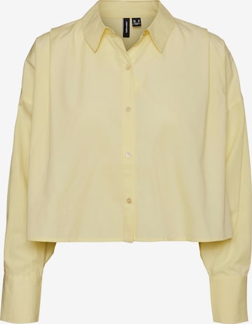 VERO MODA Blouse 'Gittana' in Geel: voorkant