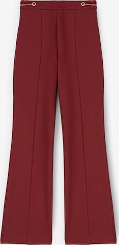 évasé Pantalon MOTIVI en rouge : devant