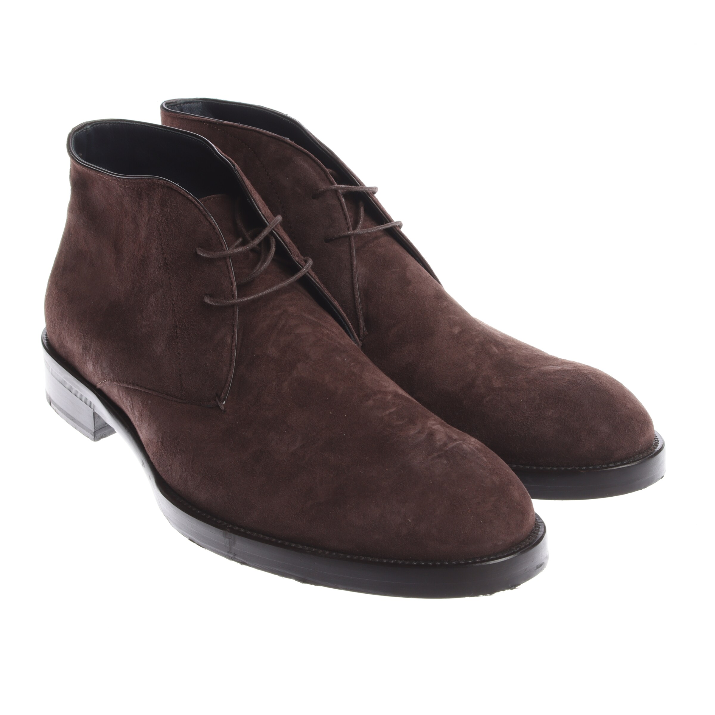 Brioni Anke & Mid-Calf Boots in 45 in Brown: front