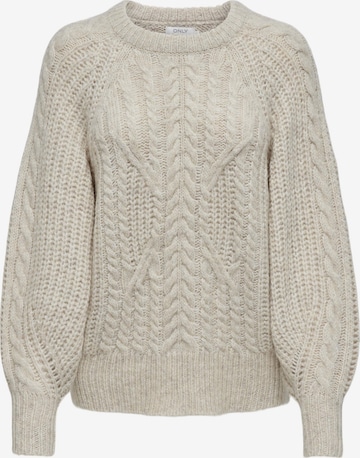 ONLY Sweater 'CHUNKY' in Beige: front