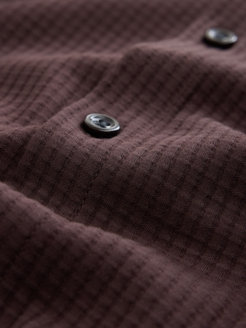 Next Regular fit Button Up Shirt in Brown