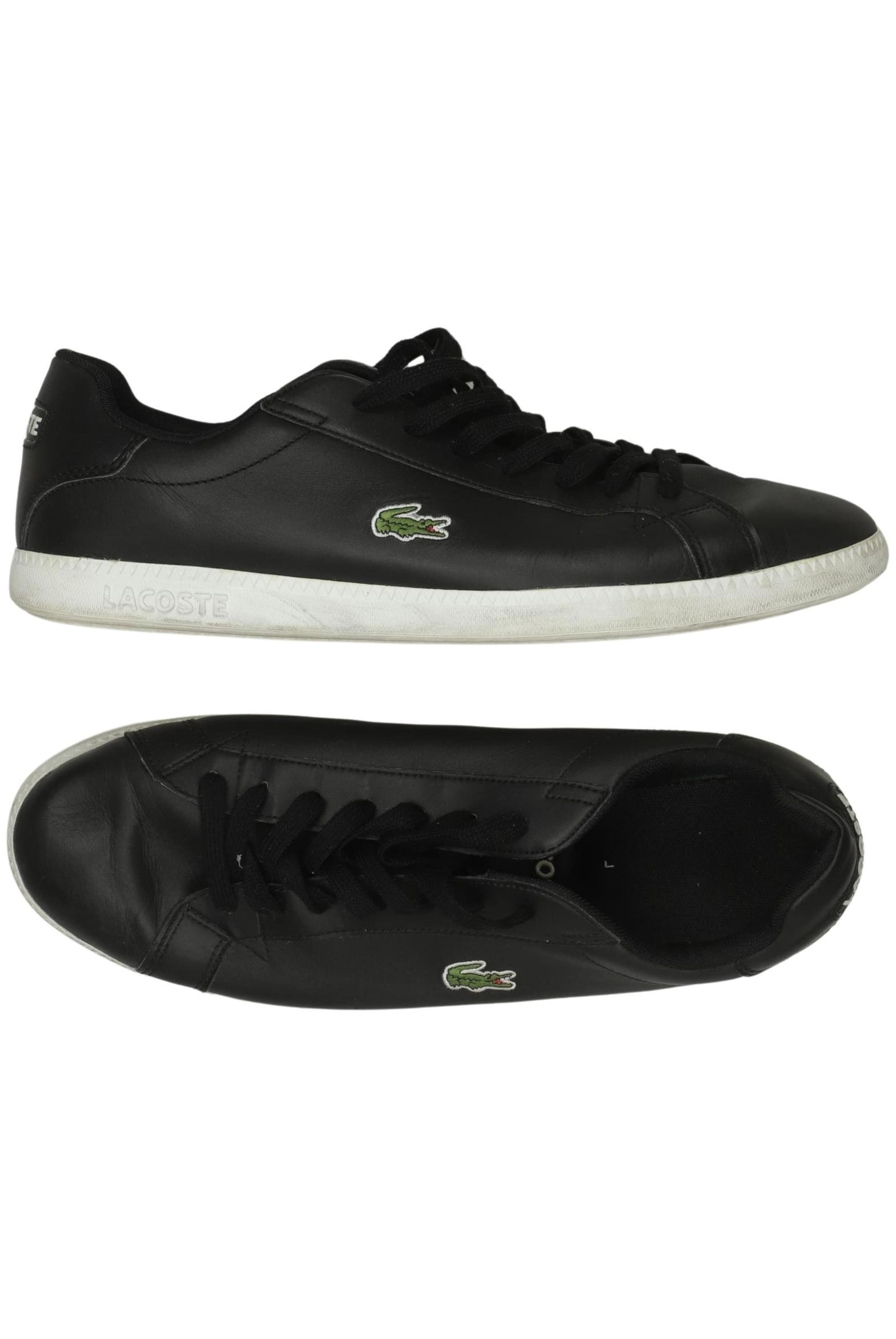 LACOSTE Sneakers & Trainers in 44 in Black: front
