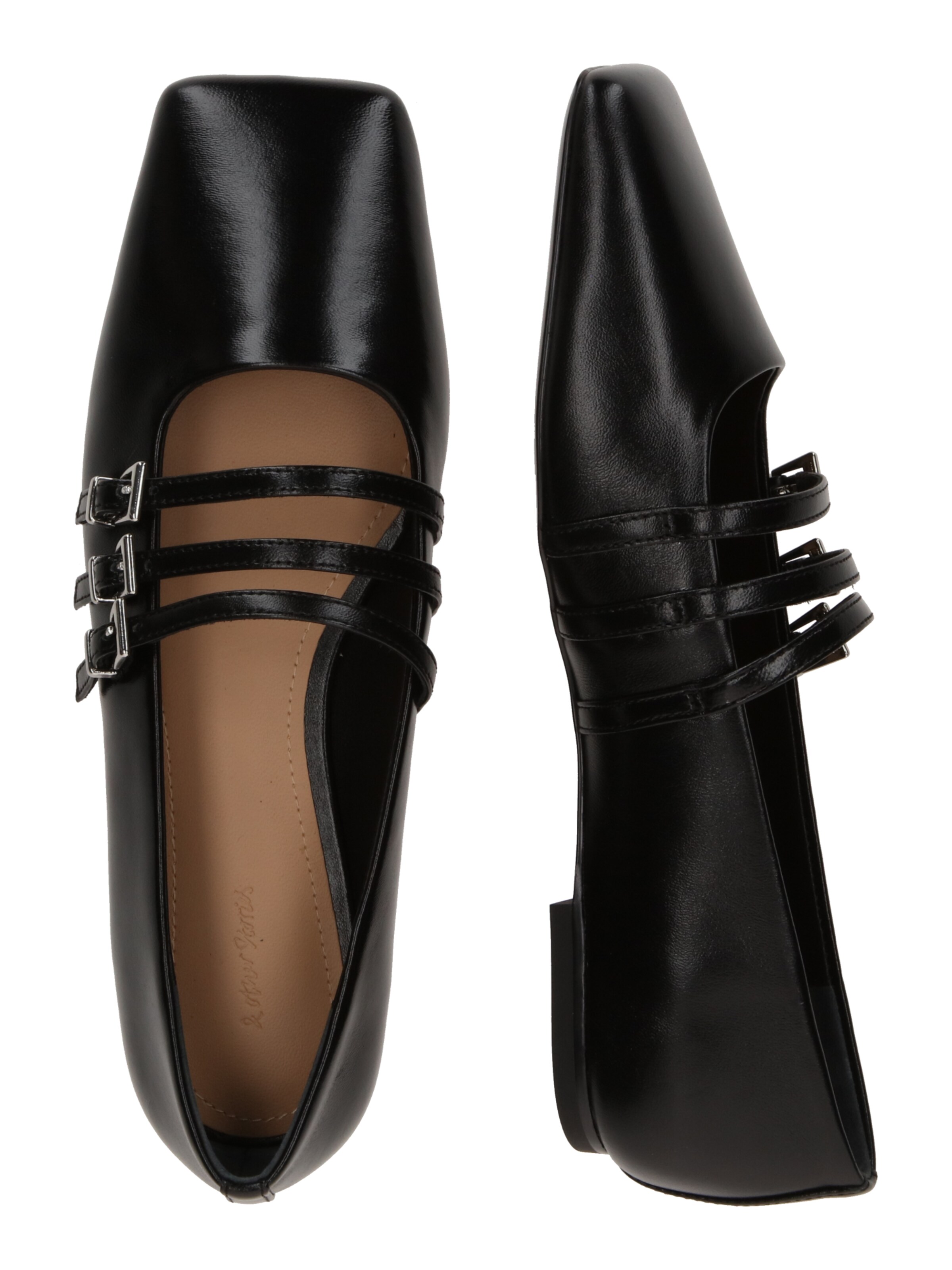 & Other Stories Strap ballerina in Black