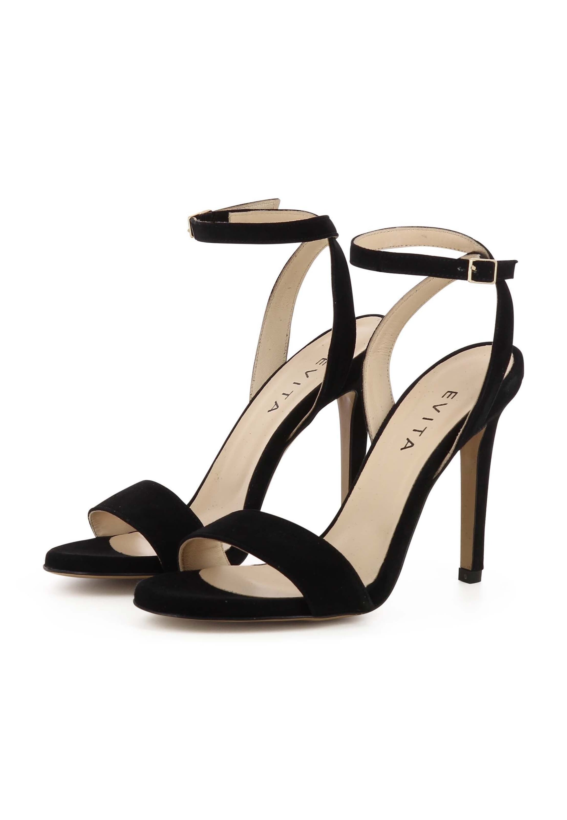 EVITA Sandalen met riem 'EVA' in Zwart