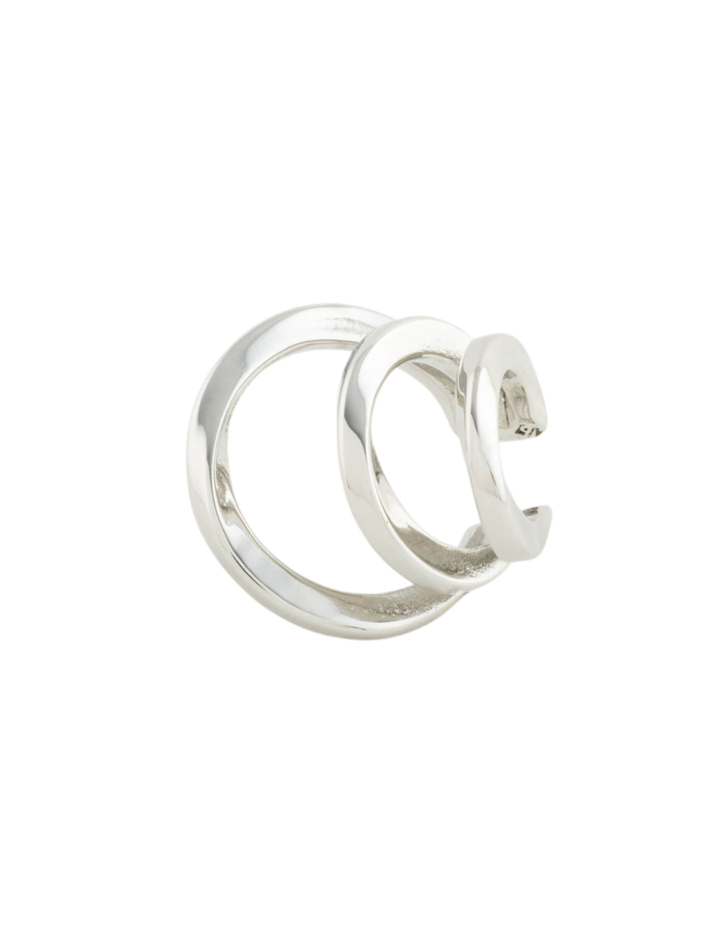YParis - Pendientes 'Ear cuff Ridley S' en plata: frente