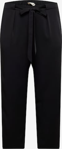 Guido Maria Kretschmer Curvy Regular Pleat-Front Pants 'Nola' in Black: front